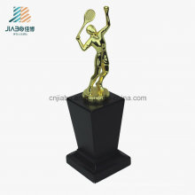 High Quality Alloy Promotional Wholesale Metal Trophy with Wooden Base